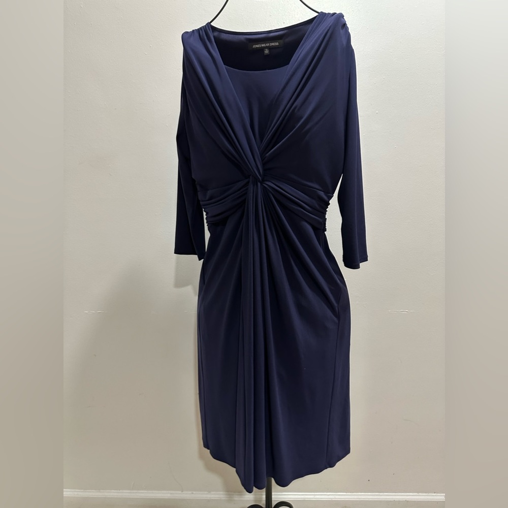 Size 10 women dress, casual maxi, dark blue